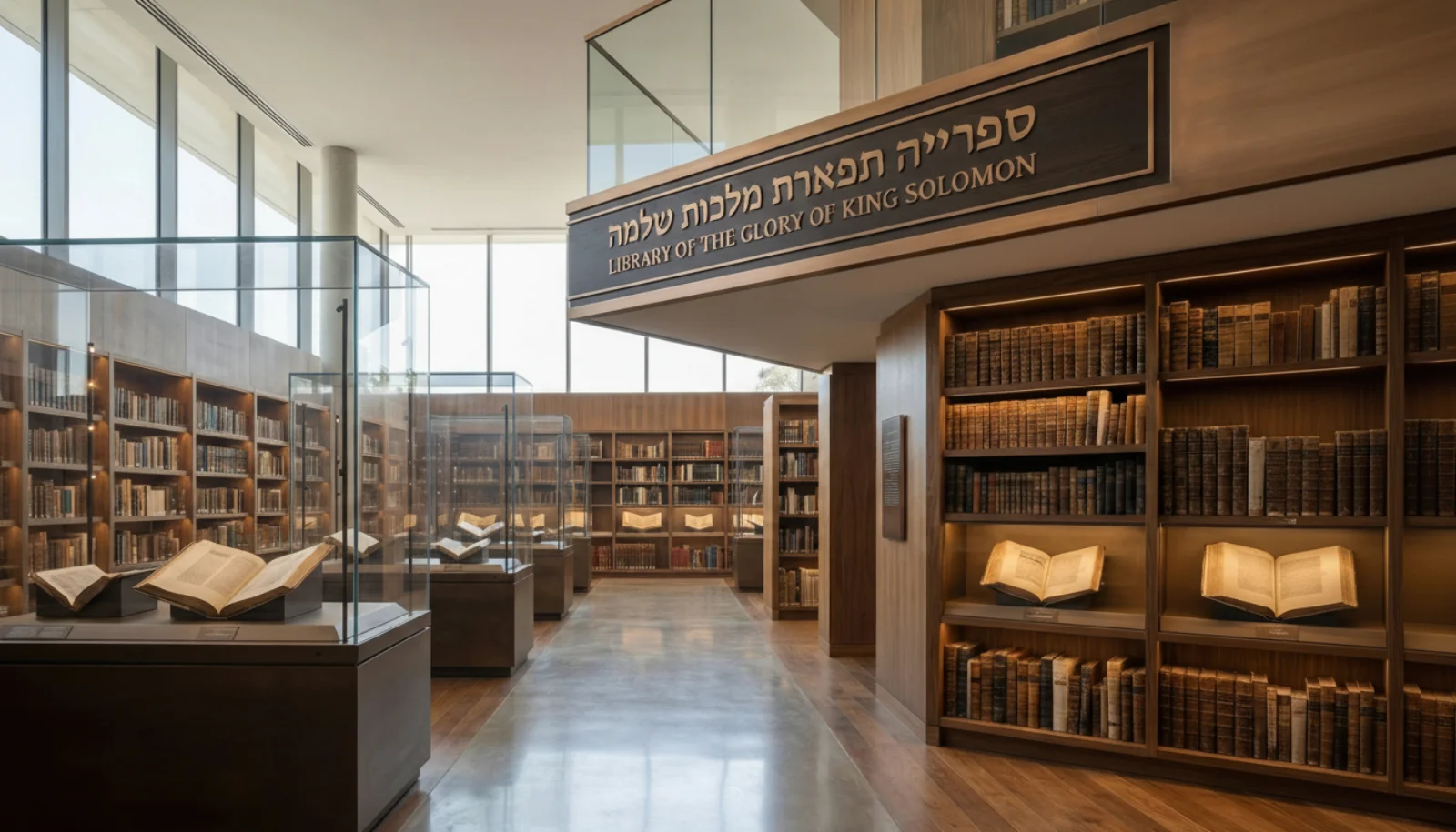 תמונת הספרייה מתוך אתר תפארת מלכות שלמה